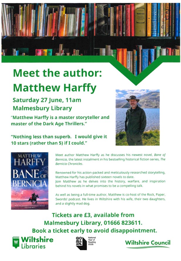 Meet the Author: Matthew Harffy - Malmesbury Library